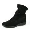 Semler Premium Black Suede Slouch Boots