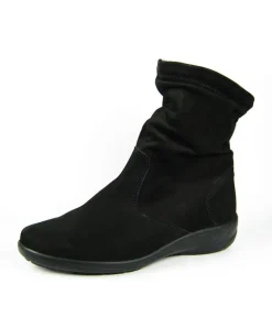Semler Premium Black Suede Slouch Boots