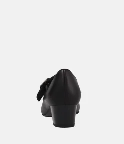 Semler Premium Leather Mary Jane Style Block Heels