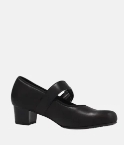 Semler Premium Leather Mary Jane Style Block Heels