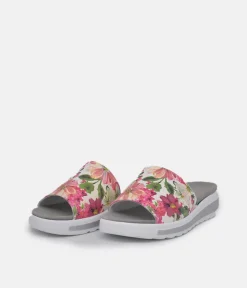 Semler Pretty Pink Floral Slip on Sandals