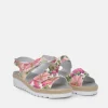 Semler Pretty Pink Floral Wedge Sandals