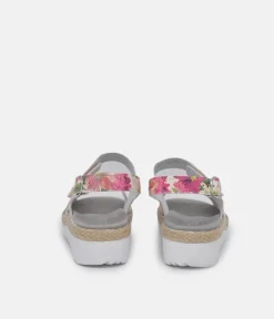 Semler Pretty Pink Floral Wedge Sandals
