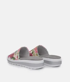 Semler Pretty Pink Floral Slip on Sandals