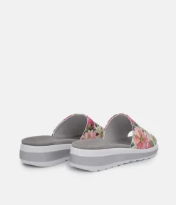 Semler Pretty Pink Floral Slip on Sandals