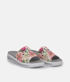 Semler Pretty Pink Floral Slip on Sandals