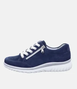 Semler Sporty Suede Navy Trainers