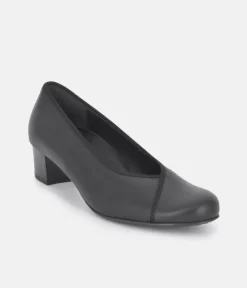 Semler Stylish Black Patent Court Shoes