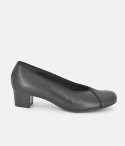 Semler Stylish Black Patent Court Shoes