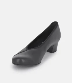 Semler Stylish Black Patent Court Shoes
