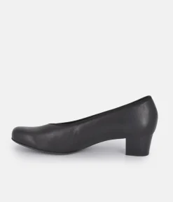 Semler Stylish Black Patent Court Shoes
