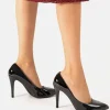 Sexy Black Patent Sky High Stiletto Heels