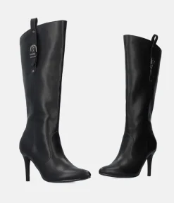 Sexy Black Sky High Stiletto Heel Long Boots