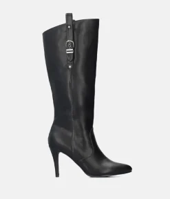 Sexy Black Sky High Stiletto Heel Long Boots