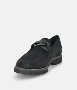 Sioux Luxe Navy Suede Link Loafer