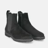 Sioux Premium Black Suede Ankle Boots