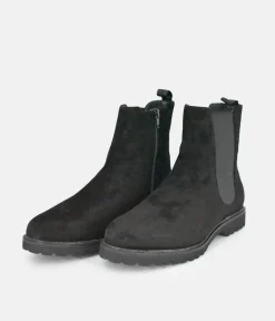 Sioux Premium Black Suede Ankle Boots