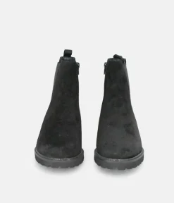 Sioux Premium Black Suede Ankle Boots