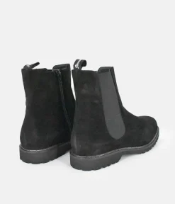 Sioux Premium Black Suede Ankle Boots