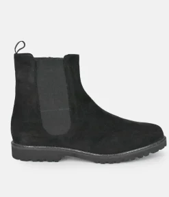 Sioux Premium Black Suede Ankle Boots