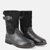 Sioux Premium Cosy Black Combi Midi Ankle Boots