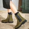 Sioux Premium Green Suede Ankle Boots