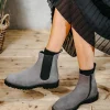Sioux Premium Light Grey Suede Ankle Boots