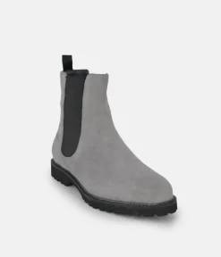 Sioux Premium Light Grey Suede Ankle Boots