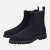 Sioux Premium Navy Suede Ankle Boots