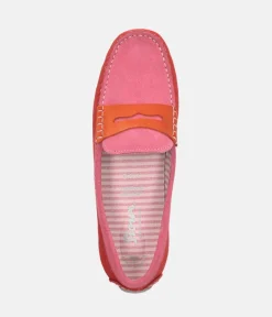 Sioux Pretty Pink Multi Driving Moccasins