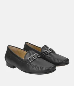 Sioux Stylish Black Leather Shoes