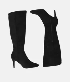 Sky High Black Stiletto Heel Long Boots