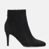 Sky High Black Suede Stiletto Heel Booties