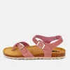 Sporty Antique Rose Pink Ankle Strap Sandals
