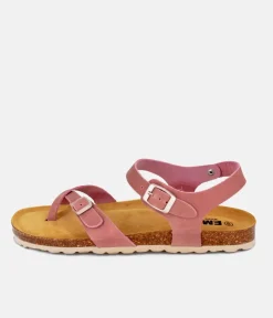Sporty Antique Rose Pink Ankle Strap Sandals