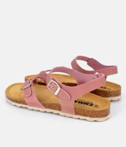 Sporty Antique Rose Pink Ankle Strap Sandals