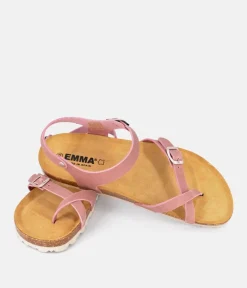 Sporty Antique Rose Pink Ankle Strap Sandals