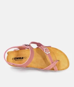 Sporty Antique Rose Pink Ankle Strap Sandals