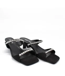 Stunning Slip On Diamante Heels