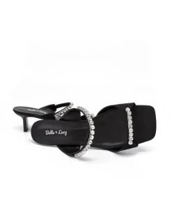 Stunning Slip On Diamante Heels