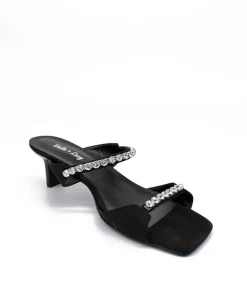 Stunning Slip On Diamante Heels