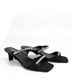 Stunning Slip On Diamante Heels