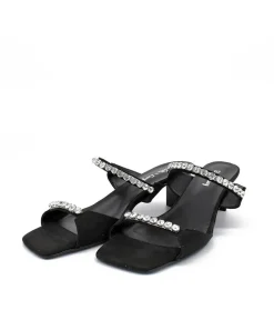 Stunning Slip On Diamante Heels