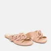 Stylish Beige Link Detail Mule Sandals