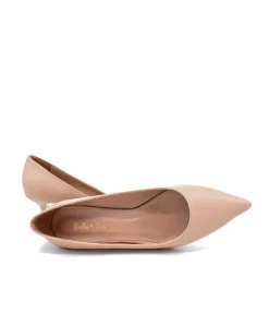 Stylish Beige Midi Heels