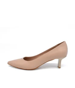 Stylish Beige Midi Heels