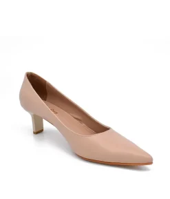 Stylish Beige Midi Heels