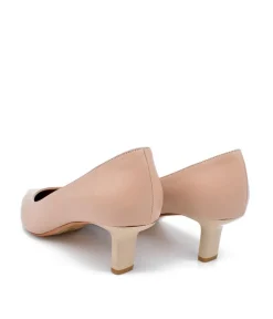 Stylish Beige Midi Heels