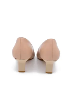 Stylish Beige Midi Heels