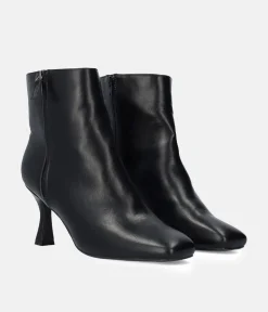 Stylish Black High Heel Ankle Boots
